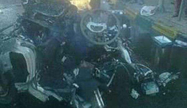 صور.. انفجار امام كلية الشرطة في صنعاء