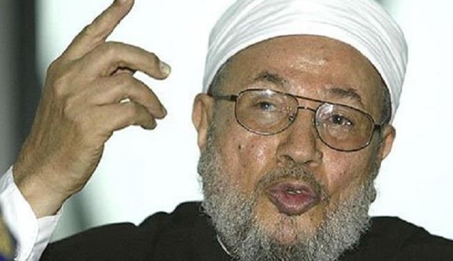 اظهارات تحریک آمیز قرضاوی درسالروز انقلاب مصر