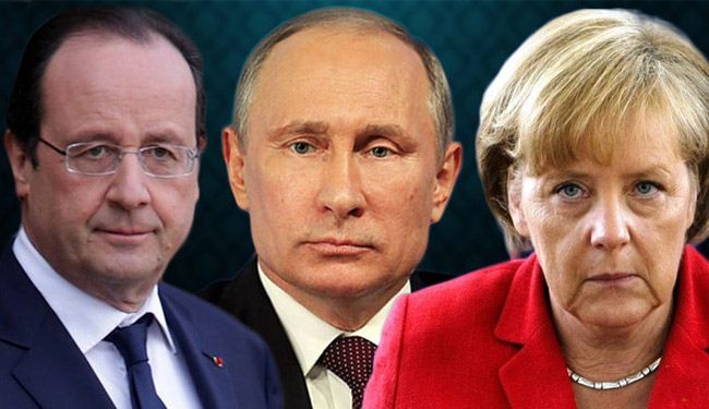 ميركل وهولاند الى موسكو لبحث مبادرتهما حول اوكرانيا مع بوتين