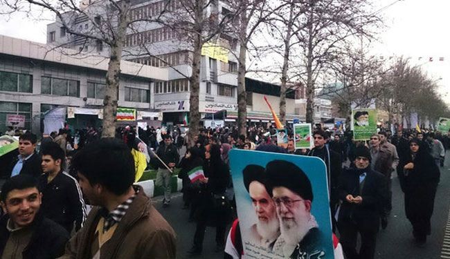 الصور الاولية لانطلاق مسيرات ذكرى انتصار الثورة الاسلامية
