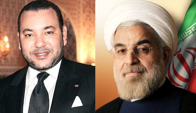 ملك المغرب يهنئ الرئيس روحاني بذكرى الثورة الاسلامية