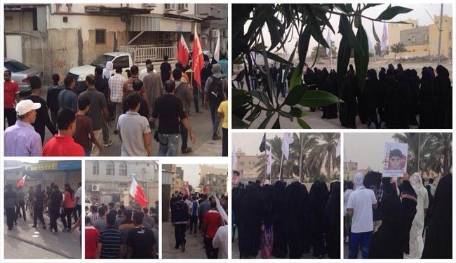 تظاهرات سراسر بحرین را فرا گرفت