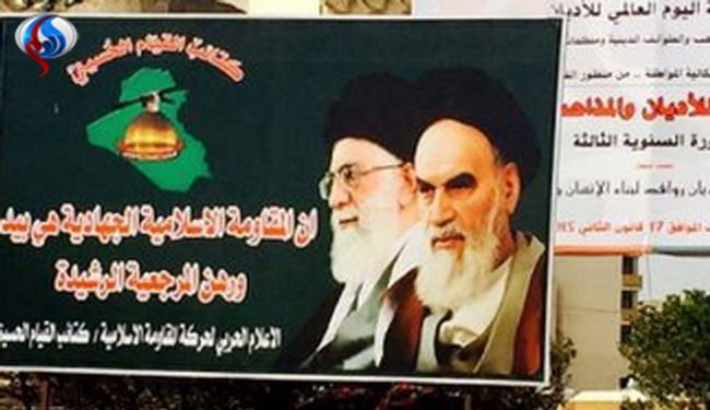 تصویر امام راحل (ره) به جای تندیس دیکتاتور عراق