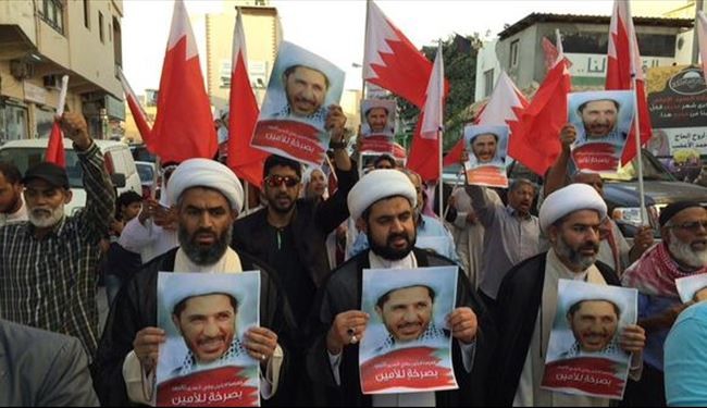 همبستگی هزاران بحرینی با شیخ علی سلمان+عکس