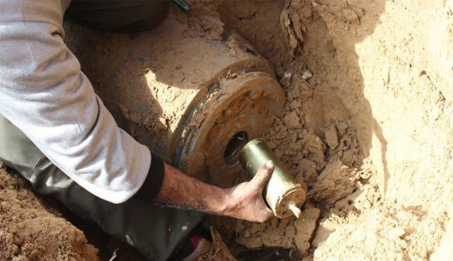 هم خانگی با بمب عمل نکرده !