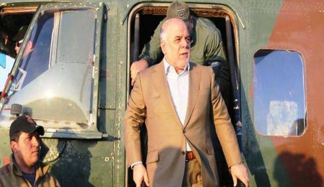 العبادي يصل الى تكريت للإشراف على عمليات تحرير المدينة