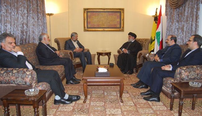 السيد نصر الله يستقبل المبعوث الخاص للرئيس الايراني +صور