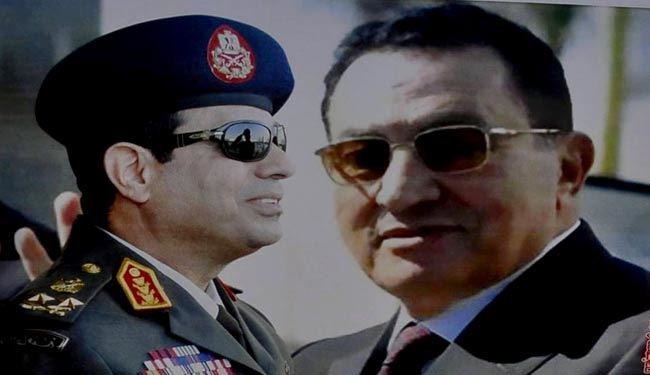 توصیه مبارک به مصری‌ها: از سیسی حمایت کنید