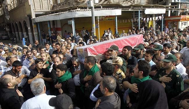تشييع جثمان الشهيد النوري المدافع عن المقدسات في اهواز