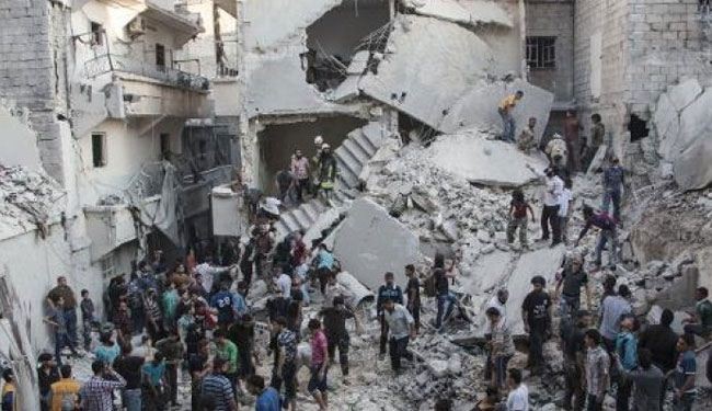 مقتل عائلة من 7 افراد بينهم اطفال بغارات للتحالف على سوريا
