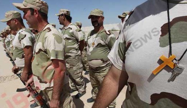 متطوعون مسيحيون يستعدون للالتحاق بالحشد الشعبي