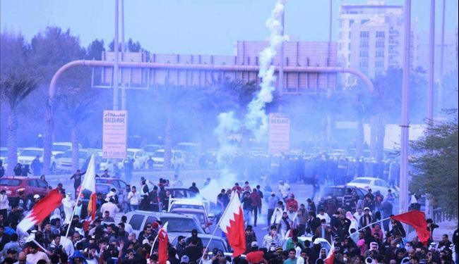 التظاهرات قرب 