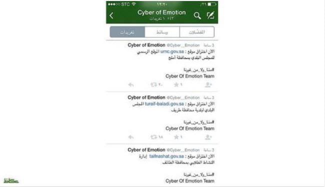 هک شدن 23 سایت دولتی عربستان ظرف 2 ساعت
