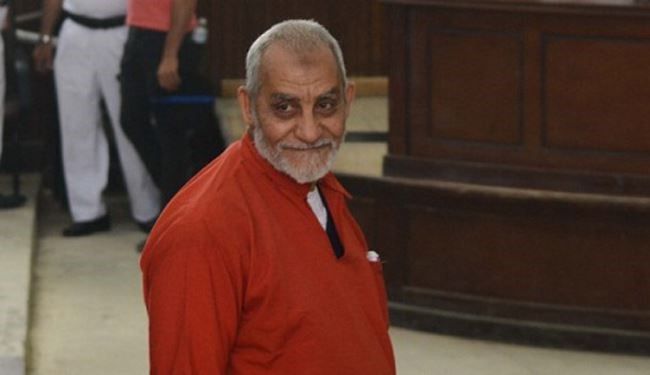 مرشد اخوان المسلمین به حبس ابد محکوم شد