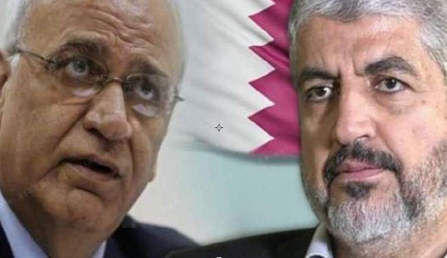 مشعل يبحث مع عريقات اجتماع المجلس الوطني الفلسطيني