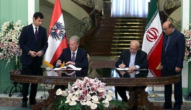ایران والنمسا توقعان 15 وثیقة للتعاون