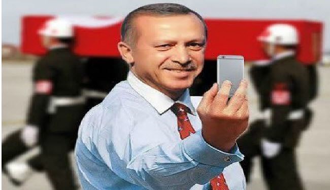 سلفی جنجالی اردوغان+ تصاویر