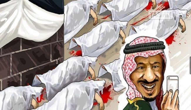 سلفی پادشاه در مکه - کاریکاتور