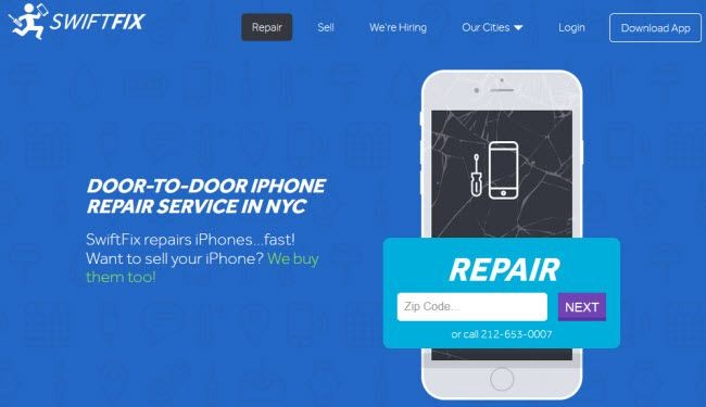 إصلاح شاشة هاتفك المكسورة من منزلك مع SwiftFix