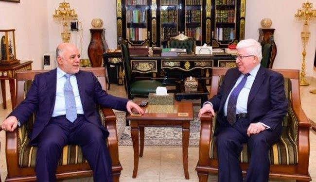 معصوم والعبادي يجددان دعوتهما لتركيا للإسراع بسحب قوتها