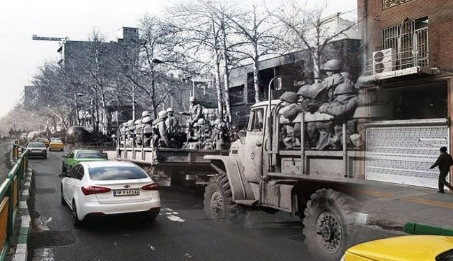 بالصور... الثورة الاسلامية في عدسة اليوم والامس