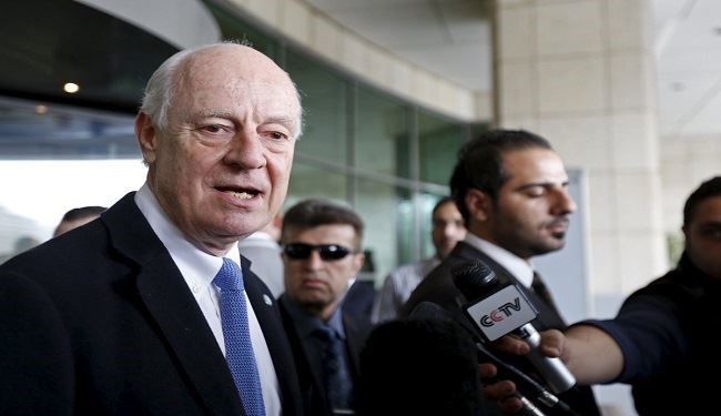 دي ميستورا: سنعلن الجمعة عن موعد استئناف المفاوضات السورية