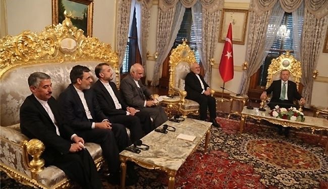 ظريف واردوغان يؤكدان التعاون لتسوية الازمات الاقليمية