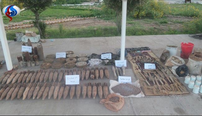تصاویر؛ کشف بزرگترین کارگاه ساخت بمب و موشک داعش