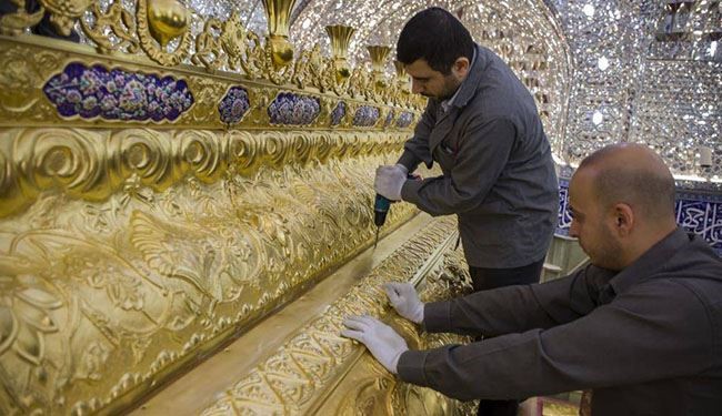 بالصور؛ الشباك الجديد لضريح أبي الفضل العباس (ع) بمراحله النهائية