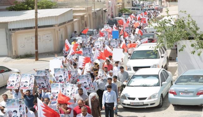 تظاهرة حاشدة بالبحرين تطالب بالافراج عن المعتقلين+صور