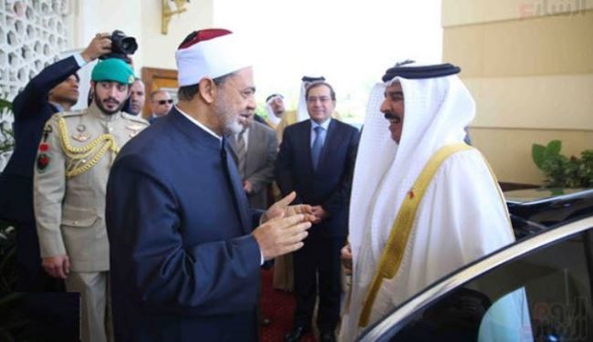 تعریف و تمجید شیخ الازهر از پادشاه بحرین