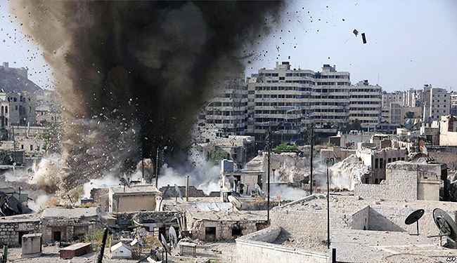 المسلحون يواصلون قصفهم للاحياء السكنية في حلب