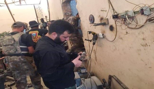 تصاویر بزرگترین کارگاه بمب سازی داعش در فلوجه