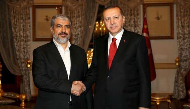 إردوغان يجتمع مع خالد مشعل في اسطنبول