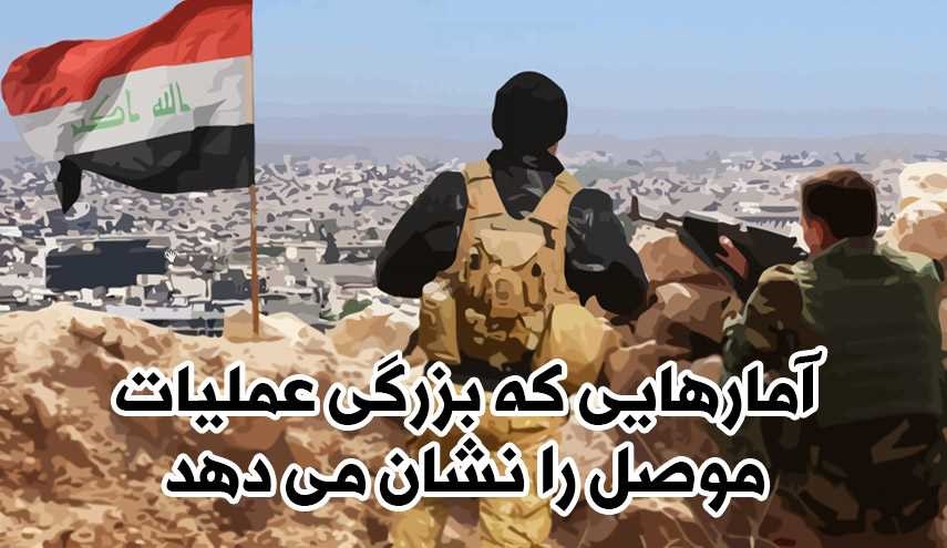 آمارهایی که بزرگی عملیات موصل را نشان می‌دهد