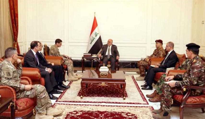 العبادي وقائد القيادة المركزية الأميركية يبحثان معركة الموصل