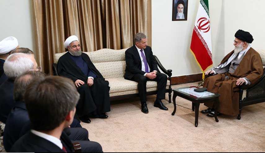 دیدار رئیس جمهوری فنلاند با رهبر انقلاب (تصاویر)