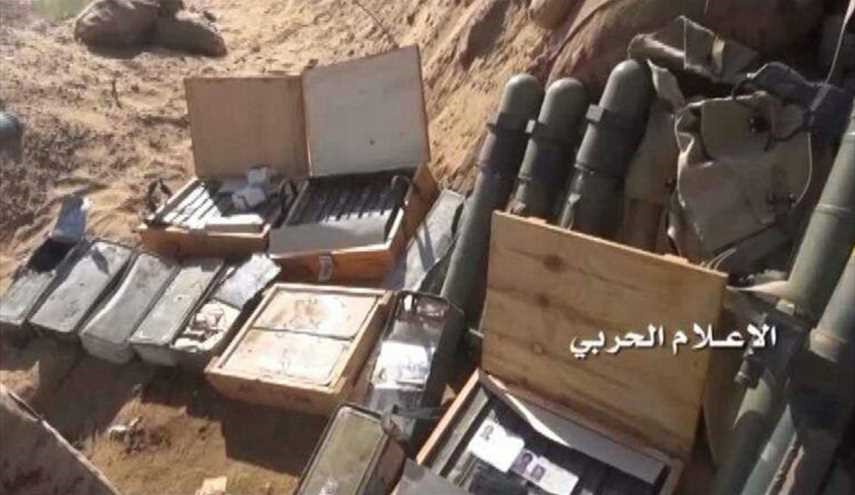 بالصور.. شاهد الغنائم التي خلفها مرتزقة العدوان شمال صحراء ميدي
