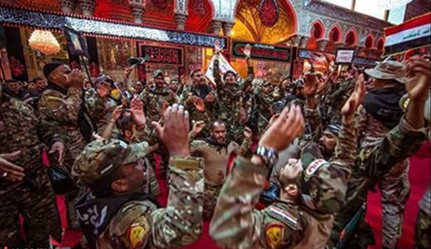 الحشد الشعبي يحارب العدو ويحسن العزاء لسيد الشهداء (ع)