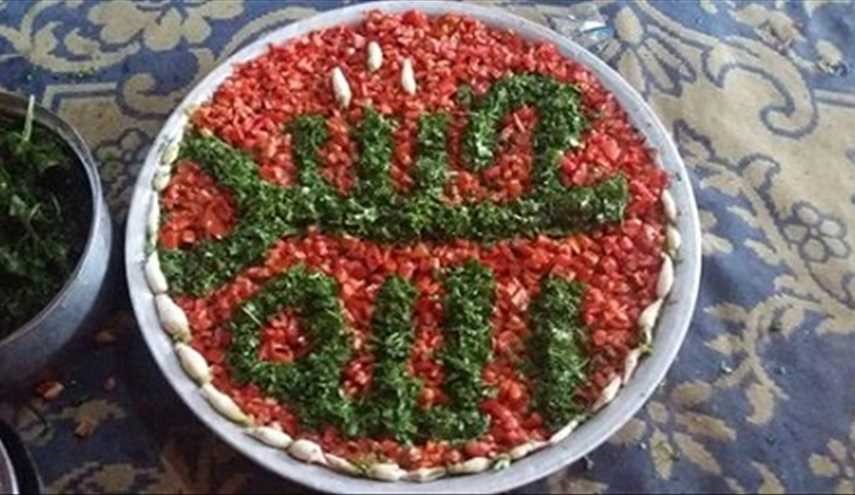 بالصور : التفنن في تقديم اطباق الغذاء لزوار ابي عبدالله الحسين عليه السلام...