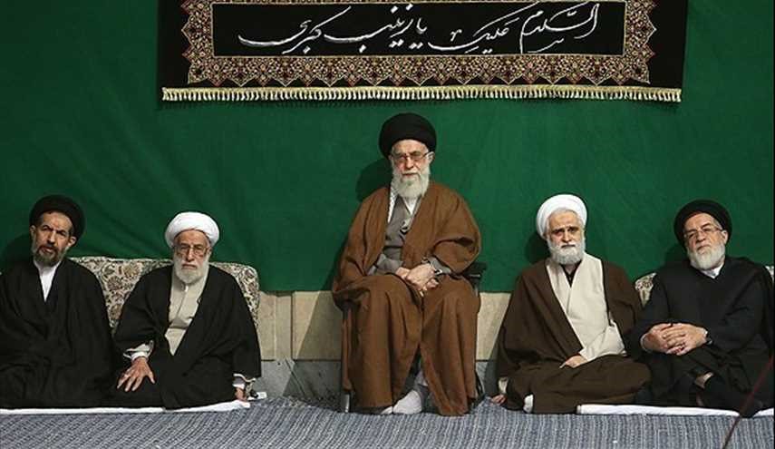 بالصور.. مراسم عزاء لمناسبة اربعينية الامام الحسين (ع) بحضور قائد الثورة الاسلامية