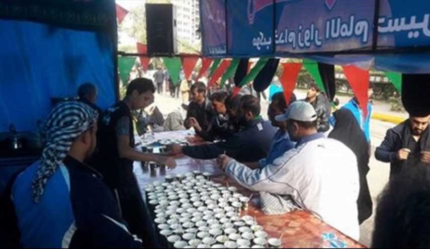 بالصور ...شاهد كيف تتم خدمة زوار الأربعين ؟!!