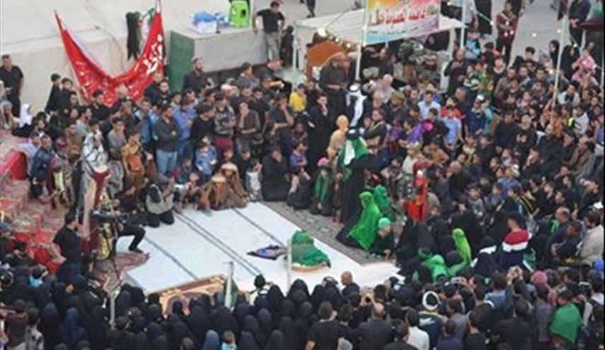 شاهد بالصور مراسم عزاء الامام الحسين عليه السلام في بابل..