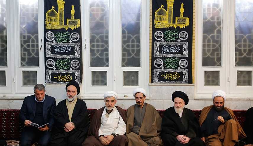 تشييع جثمان آية الله موسوي أردبيلي في مدينة قم المقدسة