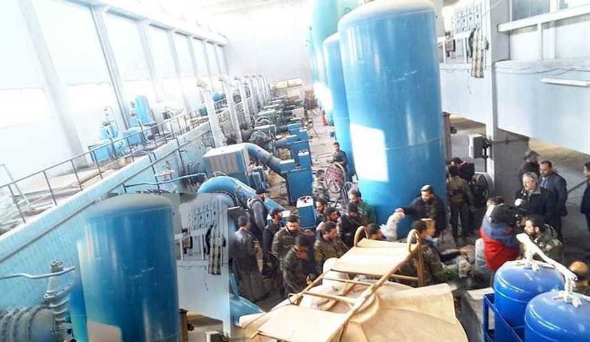 بالصور/ الجيش يسيطر على محطة ضخ المياه بحي سليمان الحلبي