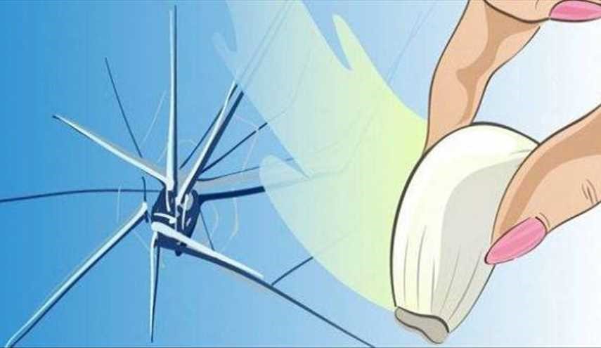 كيف تصلحون الزجاج المتشقق بواسطة الثوم ؟!