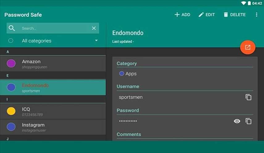دانلود نرم افزار Password Safe Pro 5.2.0 نگهداری از پسورد و رمز عبور برای آندروید