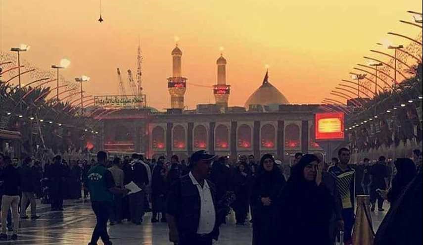 غروب الشمس في كربلاء المقدسة..