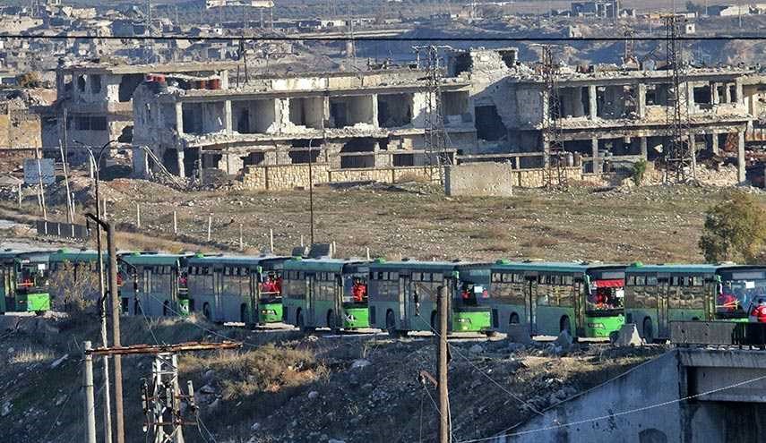 قافلة ثانية من الحافلات تتجه نحو بلدتي كفريا والفوعة