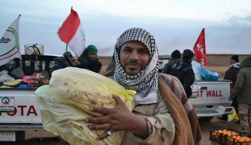 تقديم الدعم اللوجستي لقوات الحشد الشعبي العراقية بعد تحرير تل غزال والطريق الرابط بين تلعفر و تل طيبة
